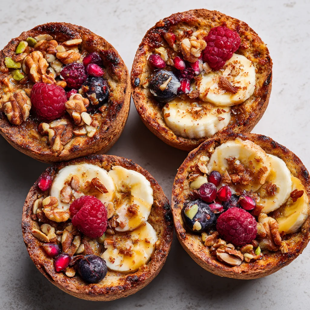 Baked Oat Bowls with Hidden Protein