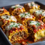 Beef Lasagna Rolls (42g Protein Per Roll!)