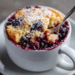 Blackberry Cobbler in a Mug (Microwave Magic!)
