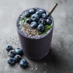 Blueberry Protein Bone Broth Smoothie