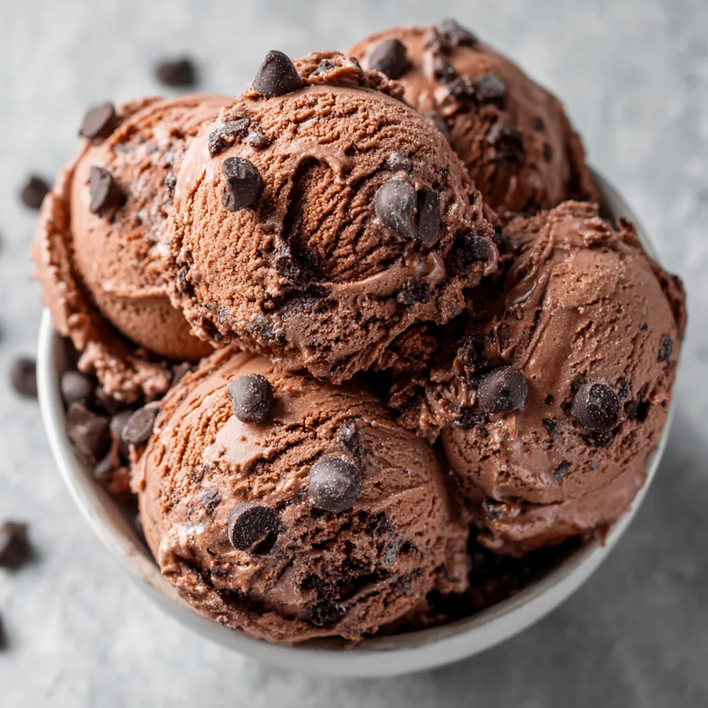Brownie Batter Ice Cream (No-Churn!)