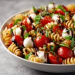 Caprese Pasta Salad with Balsamic Glaze