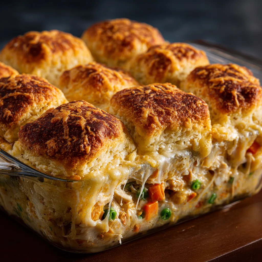 Chicken Cobbler Casserole (Rotisserie Hack!)