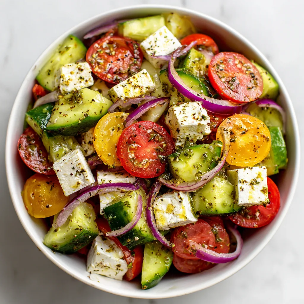 Cucumber Tomato Salad with Feta