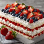 Flag Cake with Fresh Berries (Instagram-Worthy!)