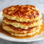 Fluffy Cottage Cheese Pancakes (2 Ingredients!)