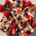 Frozen Yogurt Bark with Fresh Berries