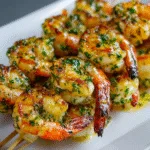 Grilled Shrimp Skewers with Garlic Butter