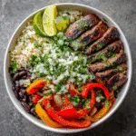 Grilled Steak Fajita Bowls (Meal Prep!)