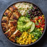 High-Protein Chicken Burrito Bowl (Meal Prep Winner!)