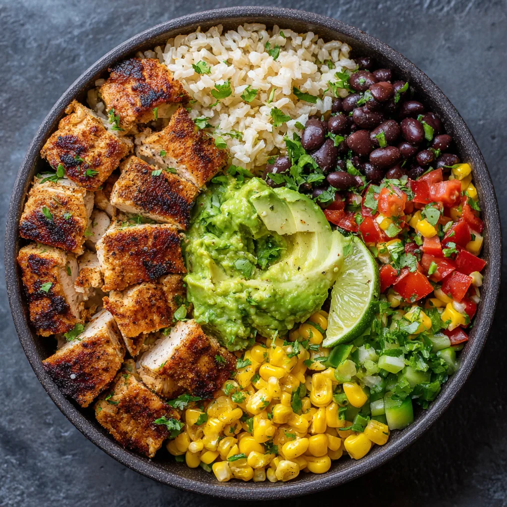 High-Protein Chicken Burrito Bowl (Meal Prep Winner!)