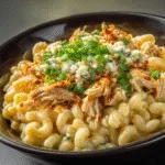 High-Protein Mac & Cheese (Honey BBQ Chicken!)