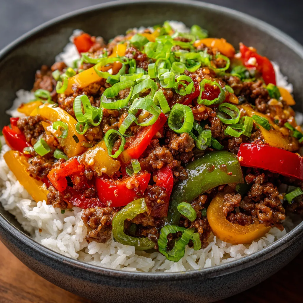 Hot Honey Ground Beef Bowls (Viral TikTok Recipe!)