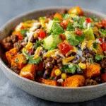 Loaded Sweet Potato Beef Bowl (65g Protein!)