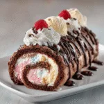 Neapolitan Ice Cream Cake Roll