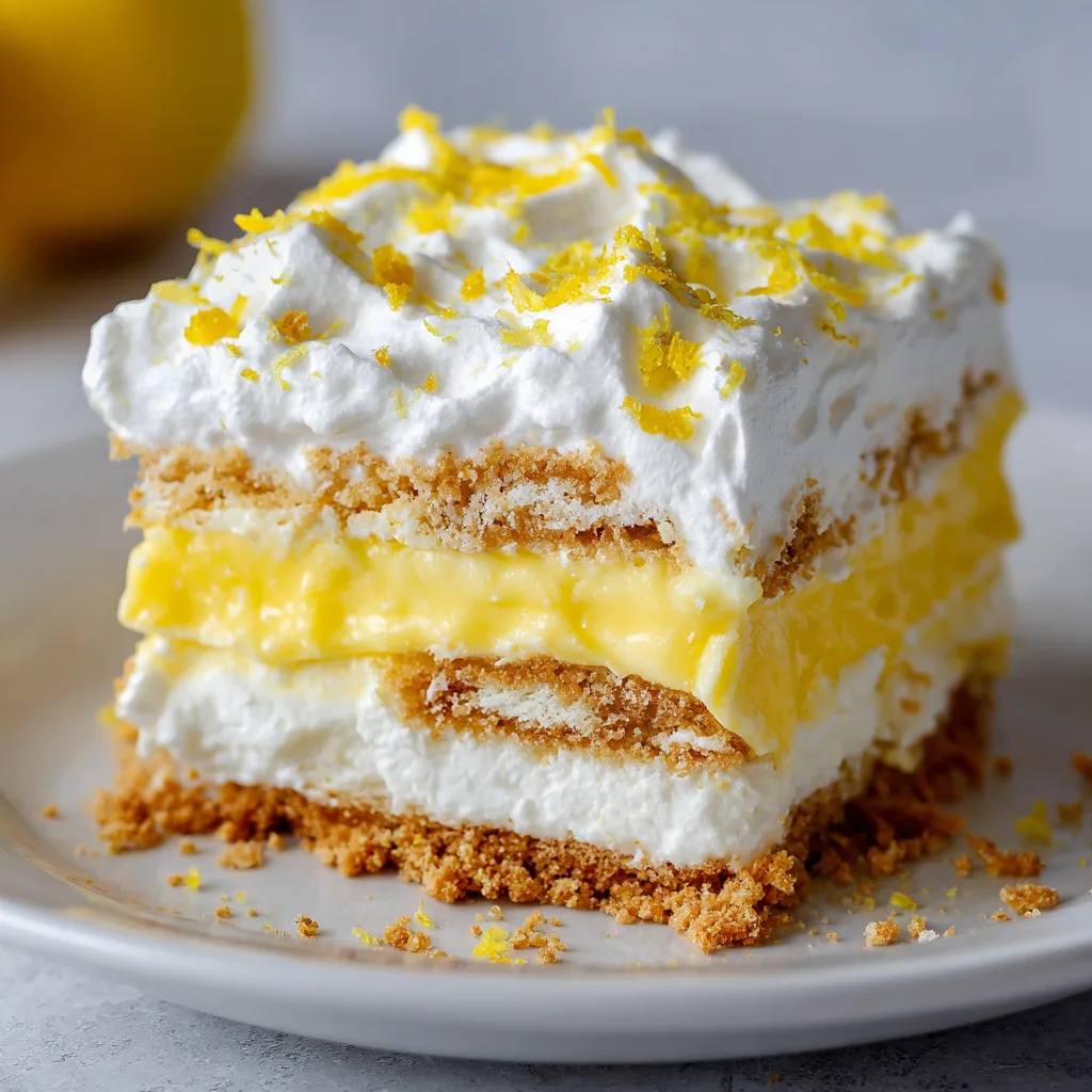 No-Bake Lemon Lasagna Dessert