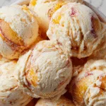 Peaches & Cream No-Churn Ice Cream