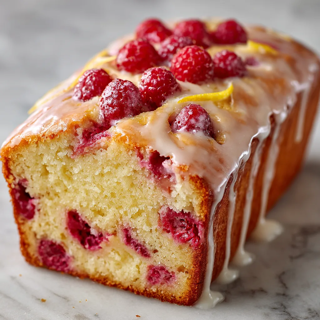 Raspberry Lemonade Pound Cake