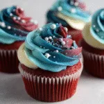 Red Velvet Blue Velvet Cupcakes