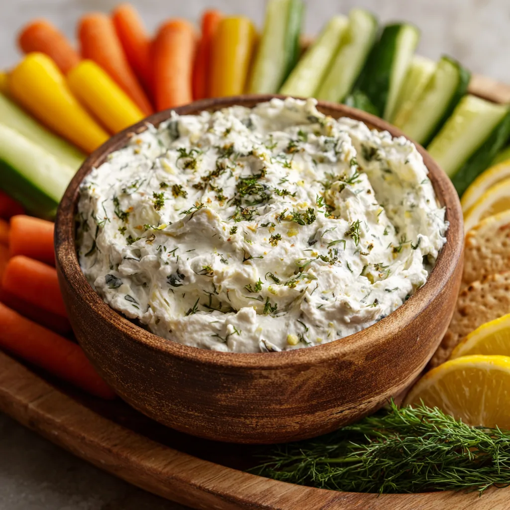 Savory Cottage Cheese Dip for Veggies