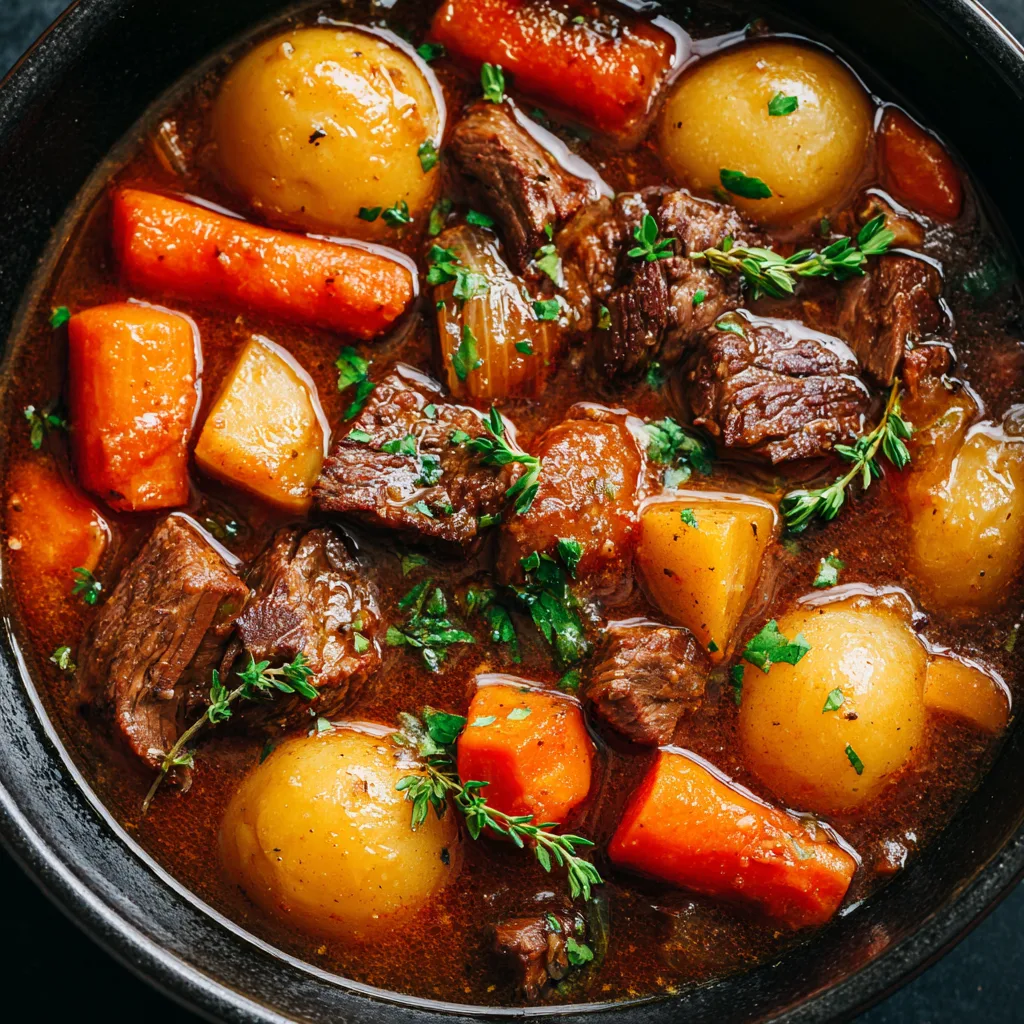 Slow Cooker Beef Stew with Bone Broth