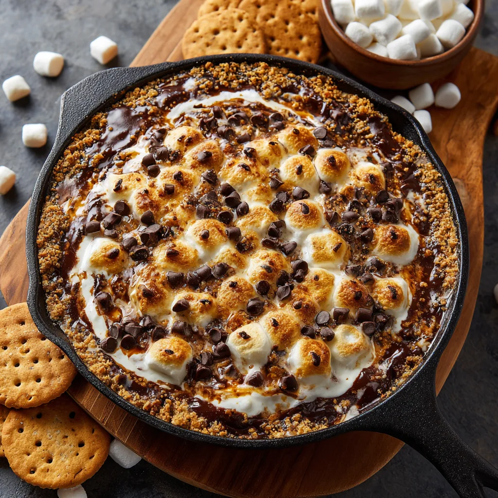 S'mores Dip in a Skillet (Campfire Alternative!)