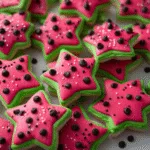 Star-Shaped Watermelon Cookies