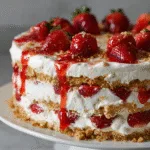 Strawberry Cheesecake Icebox Cake (No Oven!)
