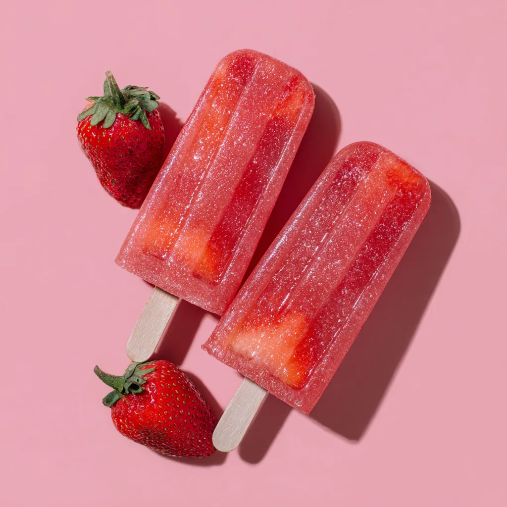 Strawberry Collagen Popsicles (Summer Skin Boost!)