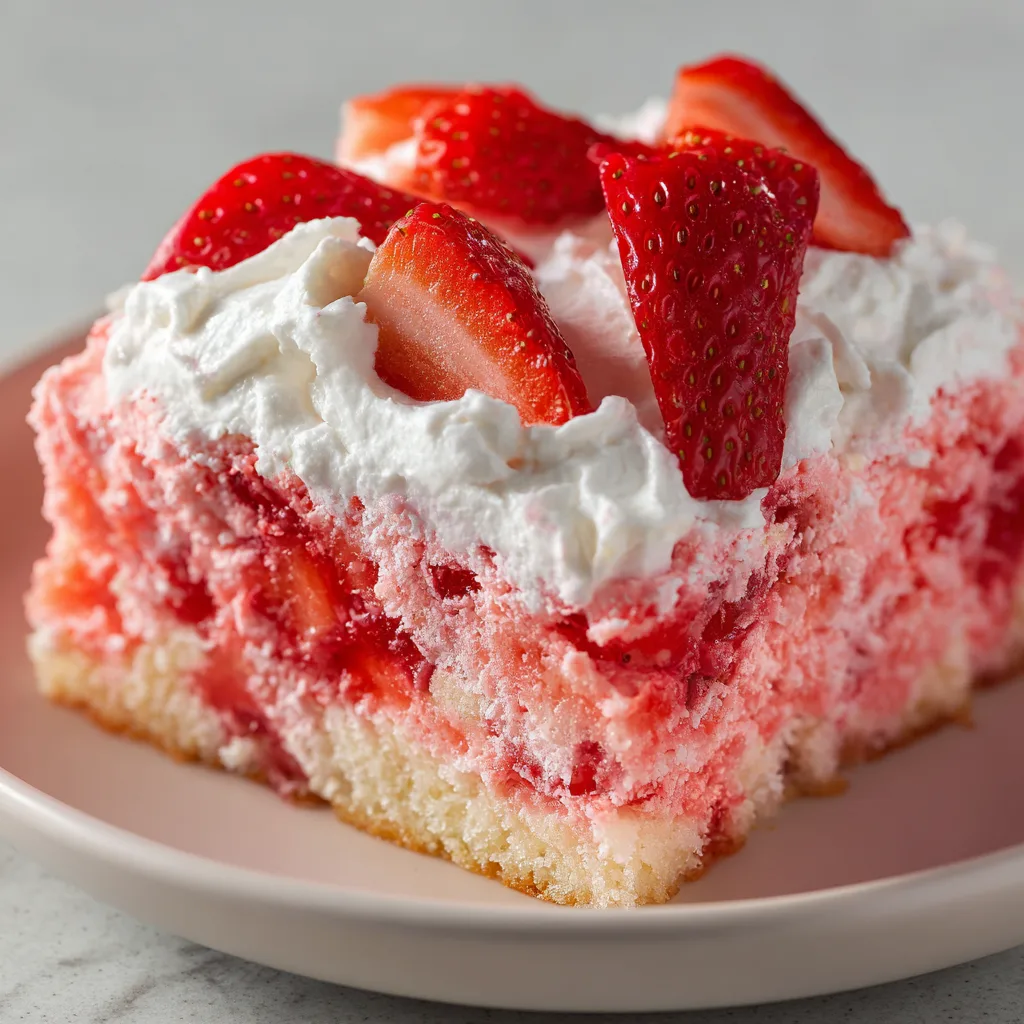 Strawberry Jello Poke Cake (Retro Trend!)