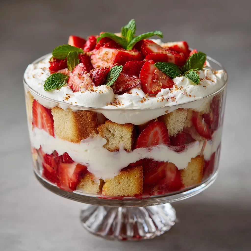 Strawberry Shortcake Trifle (Feeds 12!)