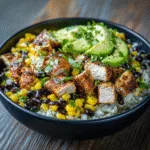 Street Corn Chicken Bowl (55g Protein!)
