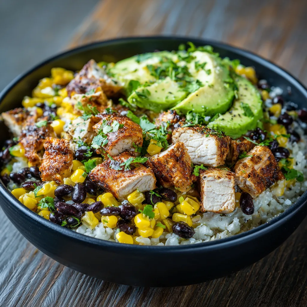 Street Corn Chicken Bowl (55g Protein!)