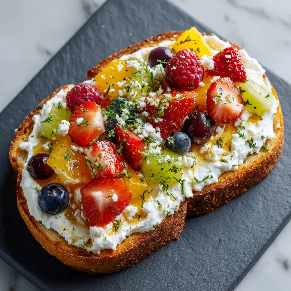 Whipped Cottage Cheese Toast Toppings