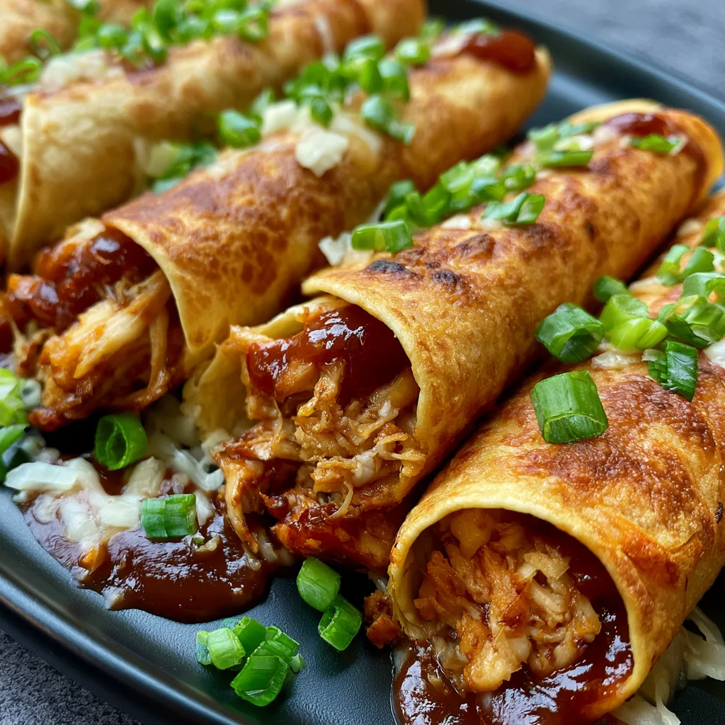 BBQ Chicken Taquitos – Easy Leftover Grilled Chicken Dinner