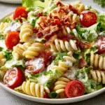 BLT Pasta Salad with Bacon Ranch Dressing – Best BBQ Side Dish Ever