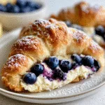 Blueberry Cream Cheese Danish with Crescent Rolls – 5-Ingredient Bake
