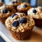 Blueberry Oatmeal Muffins – Healthy Back-to-School Breakfast