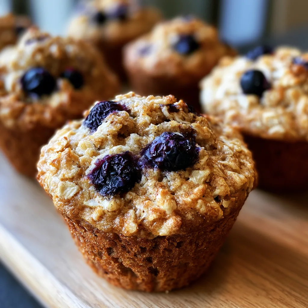 Blueberry Oatmeal Muffins – Healthy Back-to-School Breakfast