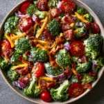 Broccoli Bacon Ranch Salad – Make-Ahead BBQ Side Dish
