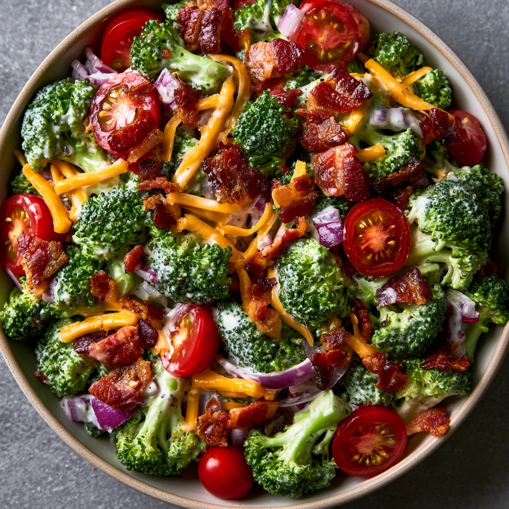 Broccoli Bacon Ranch Salad – Make-Ahead BBQ Side Dish