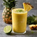 Coconut Lime Pineapple Smoothie – Tropical Breakfast Drink