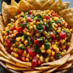 Corn Salsa with Tortilla Chips – Copycat Chipotle, Ready in 10 Min