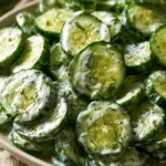 Creamy Cucumber Salad – Easy BBQ Side Dish for Hot Days