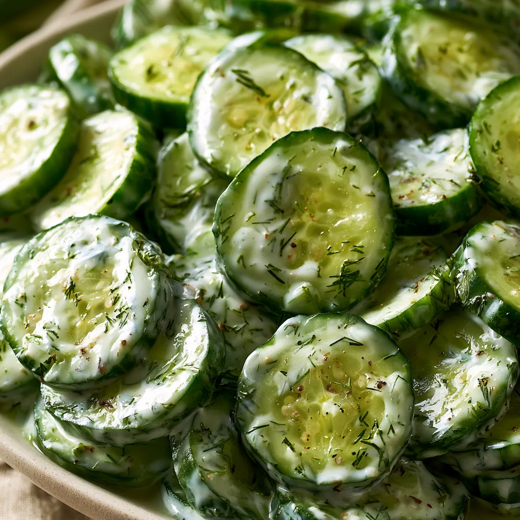 Creamy Cucumber Salad – Easy BBQ Side Dish for Hot Days
