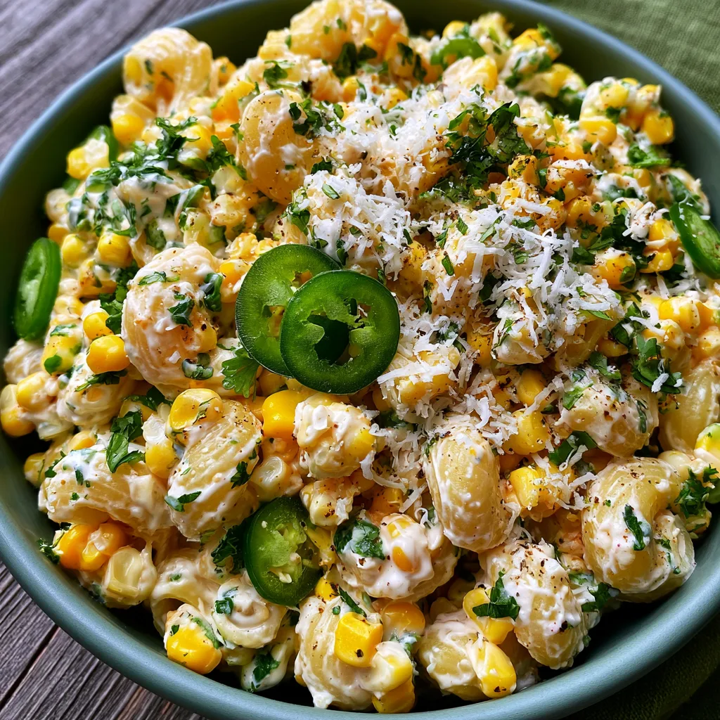 Creamy Street Corn Pasta Salad – Potluck Side for Labor Day