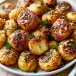 Crispy Garlic Butter Potatoes Recipe