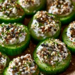 Cucumber Cream Cheese Everything Bagel Bites – No-Cook Snack