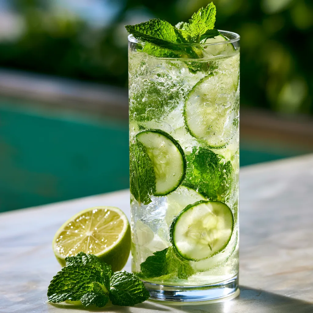 Cucumber Mint Gin & Tonic – The Prettiest Summer Cocktail