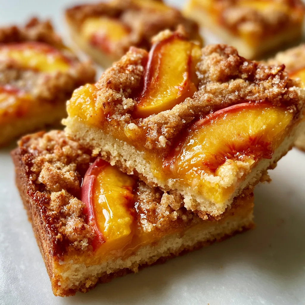 Delicious Peach Pie Bars - A Handheld Summer Dessert You’ll Love!
